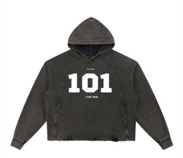 The 101 Distressed and Cropped Hoodie